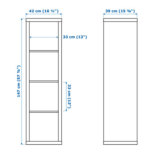 Kallax unit size top